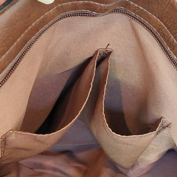 Bueno Brown Vegan Leather Shoulder Purse with Strap & Handles - Picture 8 of 13